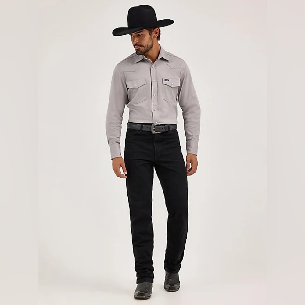 Wrangler Men’s Cowboy Cut Slim Fit Jeans in Black